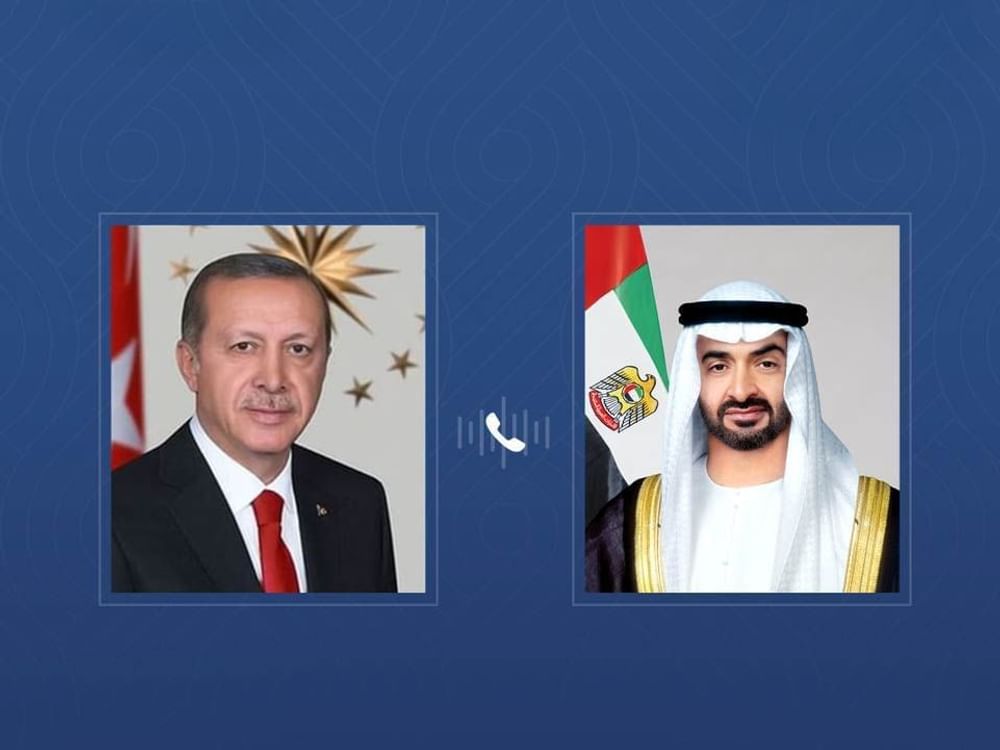 Presidentes dos Emirados Árabes Unidos e da Turquia discutem situação regional e impactos na segurança e na estabilidade