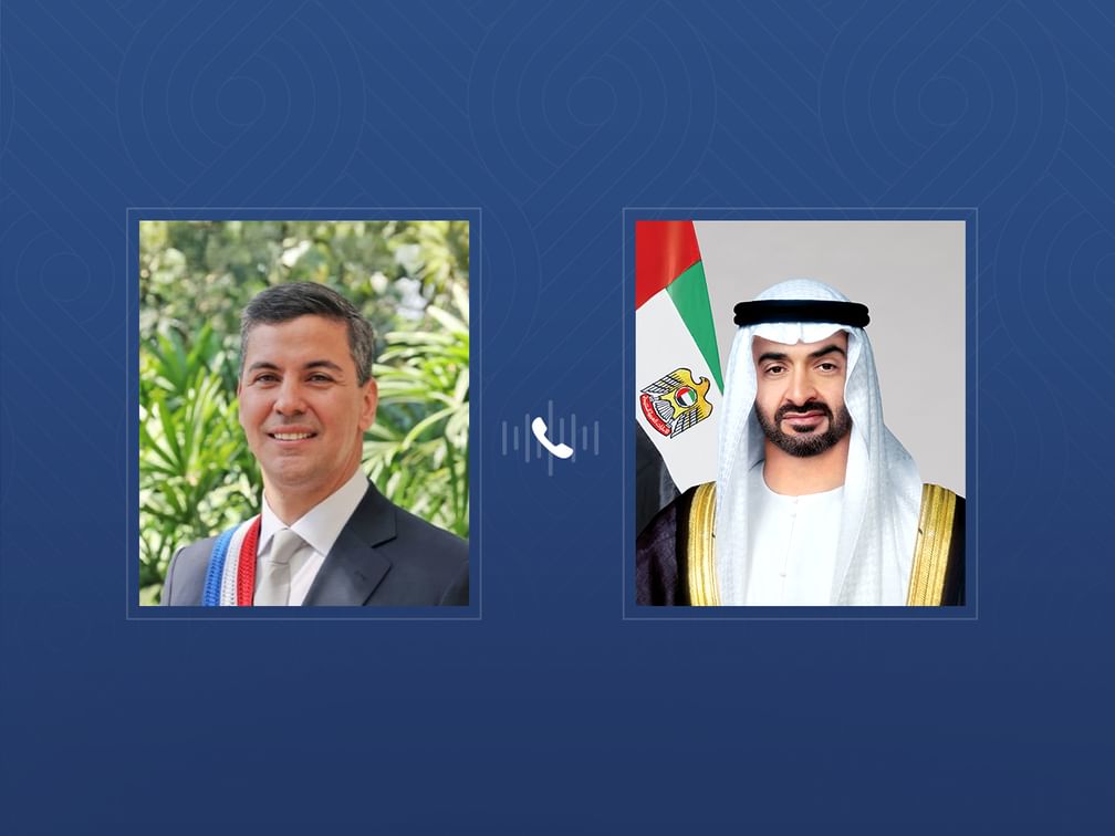 UAE President receives phone call from President of Paraguay affirming solidarity with the UAE