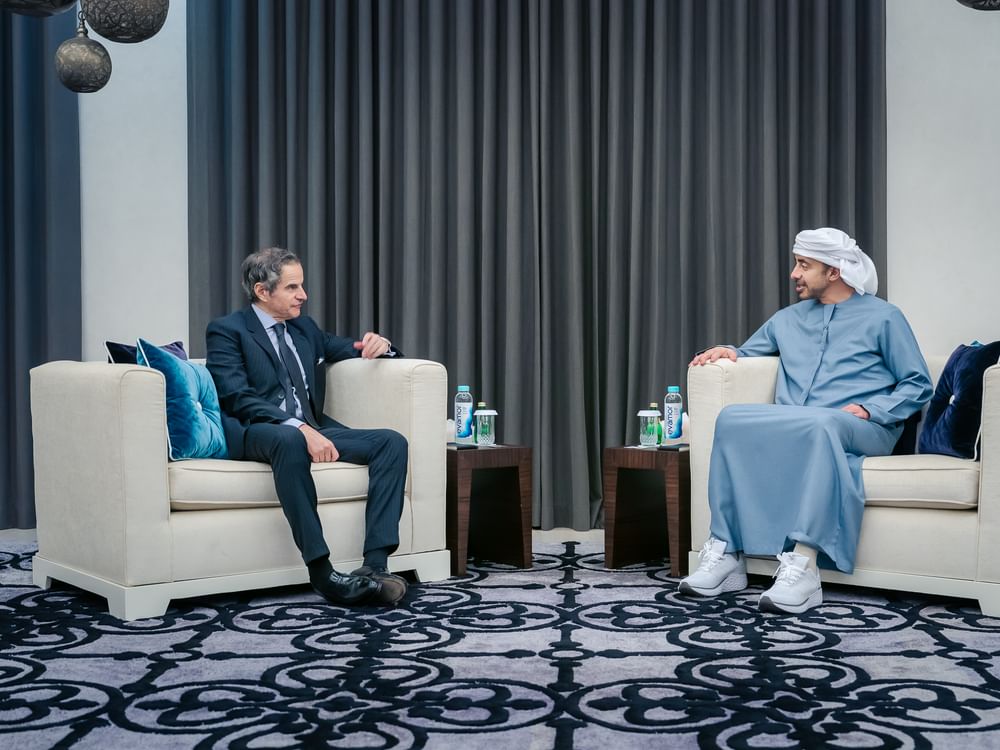 Abdullah bin Zayed receives IAEA Director General