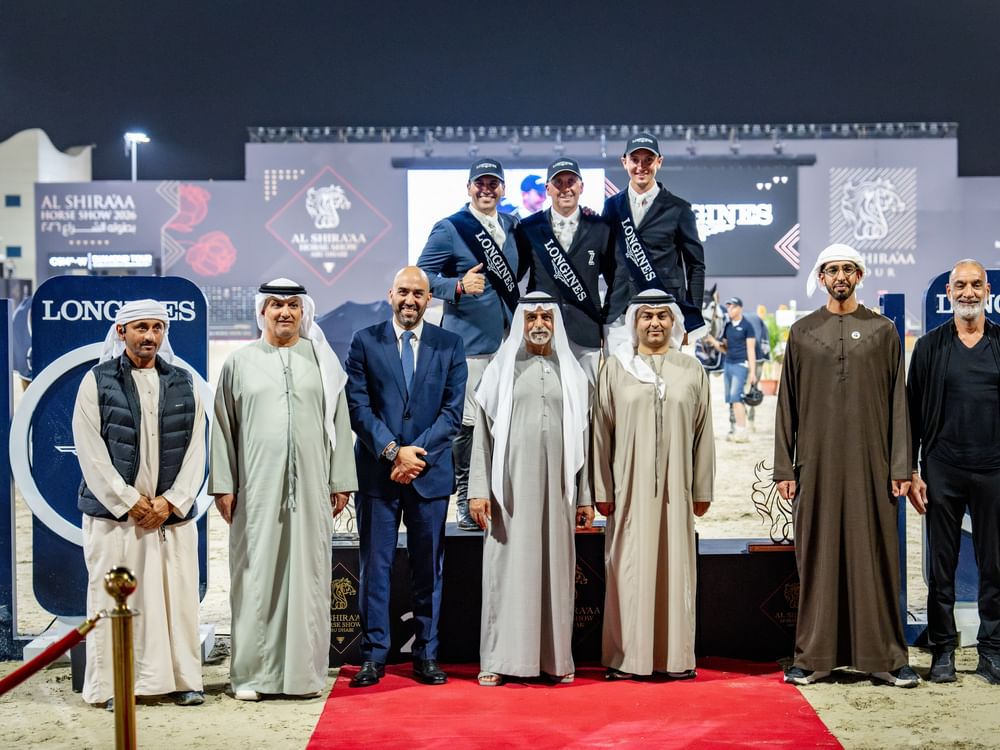 نهيان بن مبارك يتوج الأيرلندي شين برين بكأس النسخة التاسعة من بطولة الشراع الدولية لقفز الحواجز