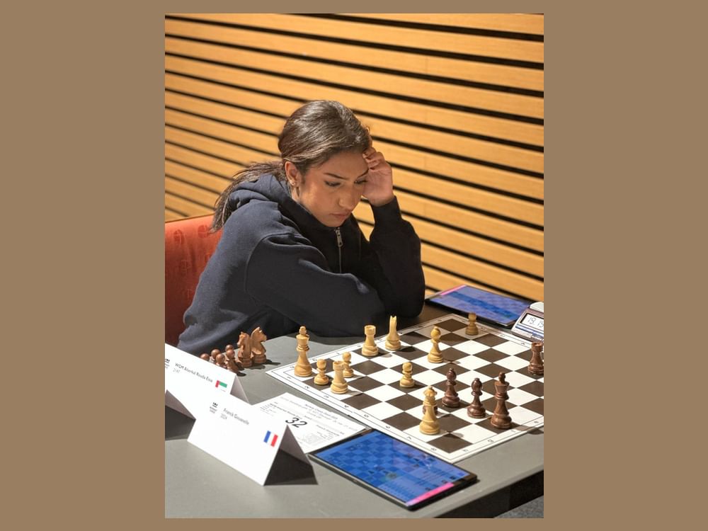 UAE’s first Woman Grandmaster ends maiden campaign in Stavanger with 3 wins, 2 draws, 4 losses, showing resilience after early setbacks