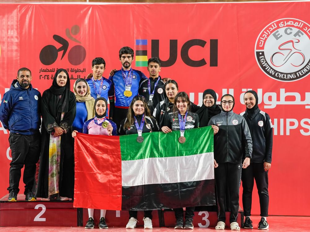 28 ميدالية لمنتخب الدراجات بختام "عربية المضمار"