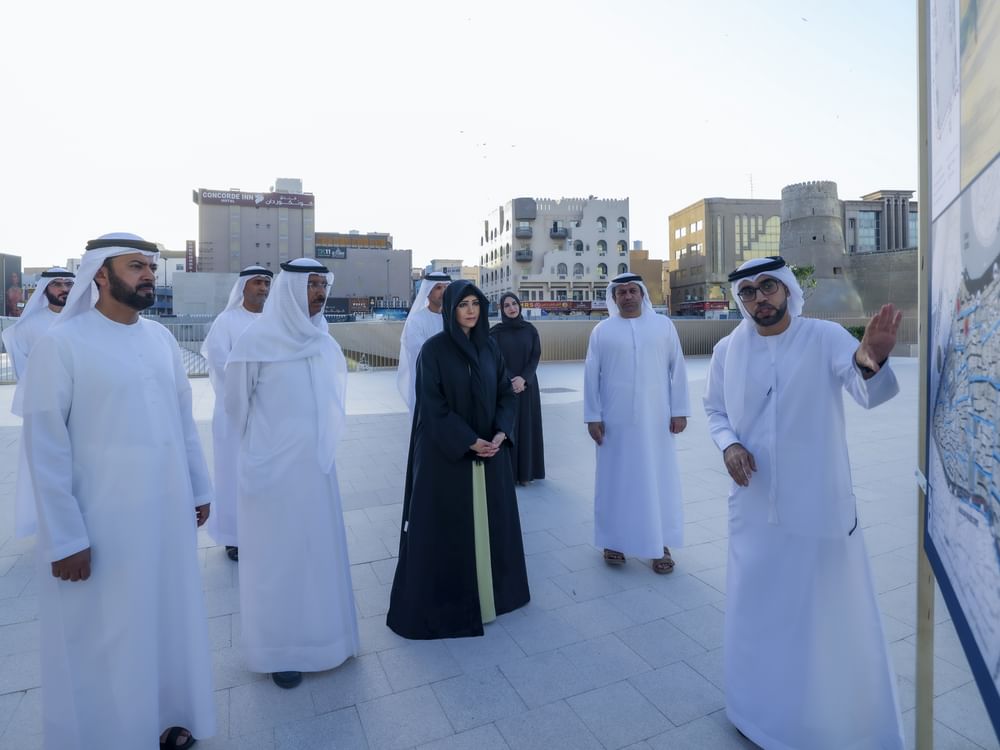 Latifa bint Mohammed reviews progress of Al Fahidi Fort Rehabilitation Project