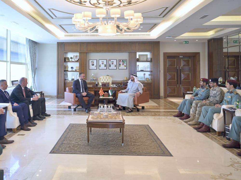 Saif bin Zayed meets with Macedonian Interior Minister