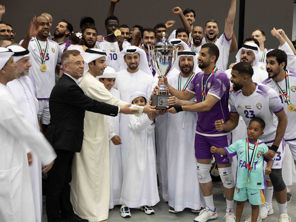 العين بطلاً لكأس الإمارات للكرة الطائرة بعد فوزه على بني ياس