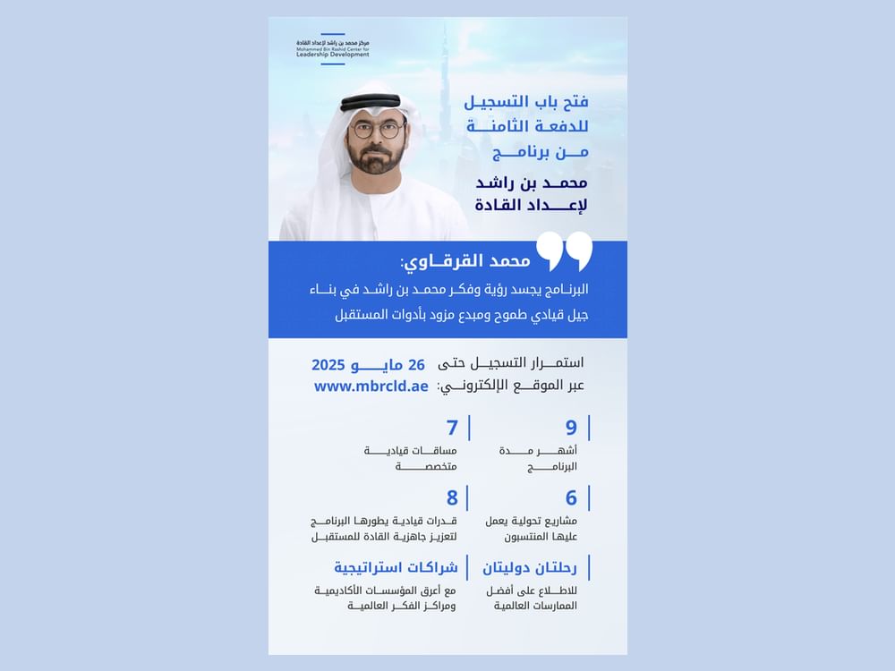 فتح باب التسجيل للدفعة الثامنة من برنامج