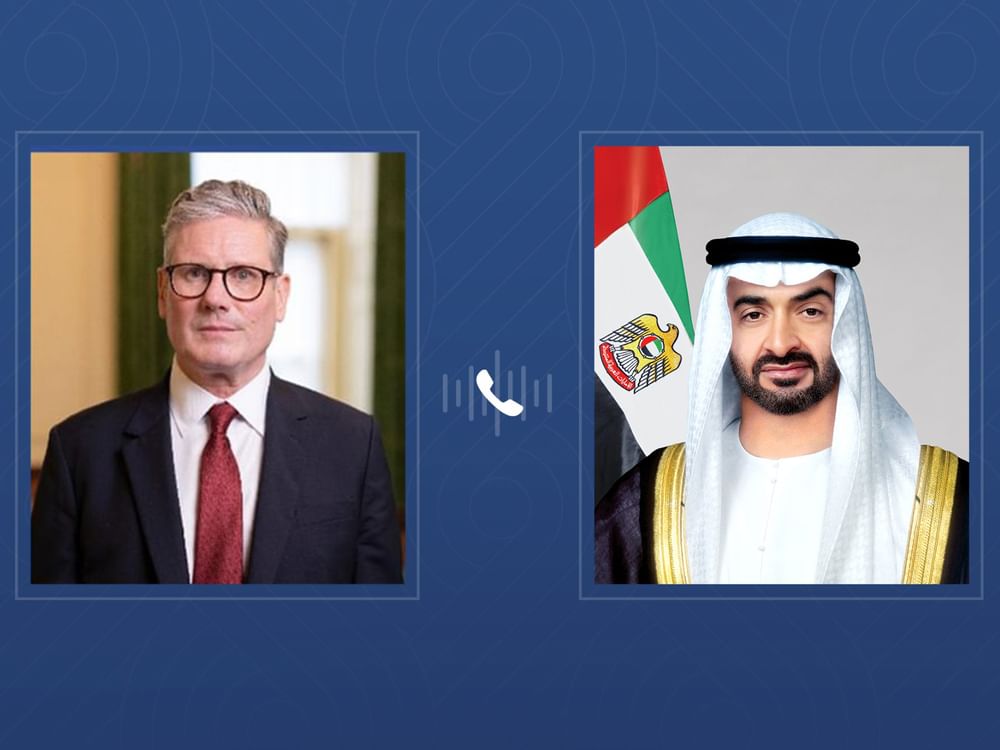 UAE President, UK Prime Minister hold phone call to discuss regional developments