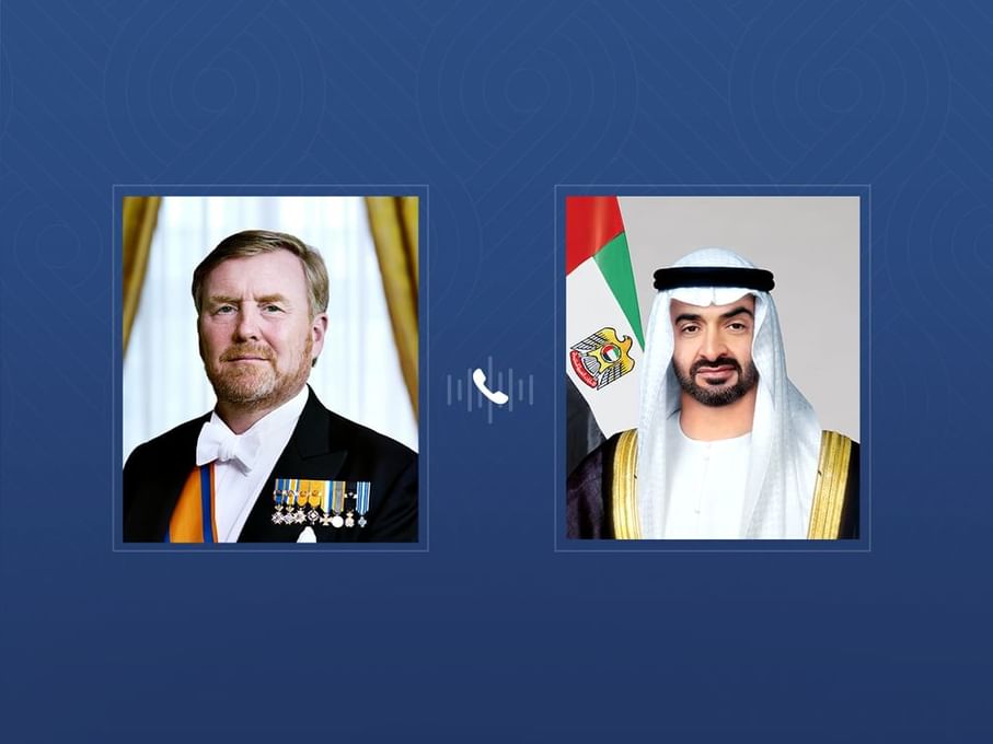 UAE President and King of the Netherlands discuss bilateral ties and regional developments