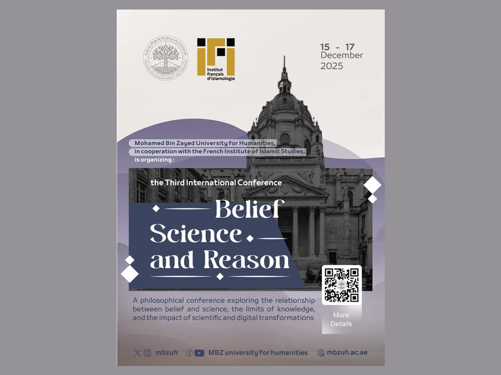 Mohamed Bin Zayed University for Humanities hosts 3rd International Conference on Belief, Science & Reason in Paris