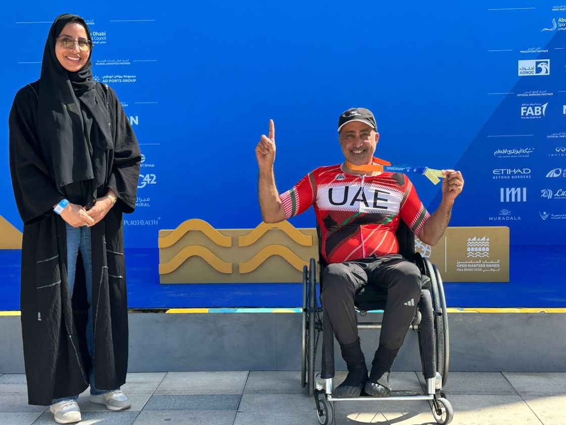 ذيبان المهيري يحصد ذهبية "الدراجات اليدوية" في "ألعاب الماسترز"