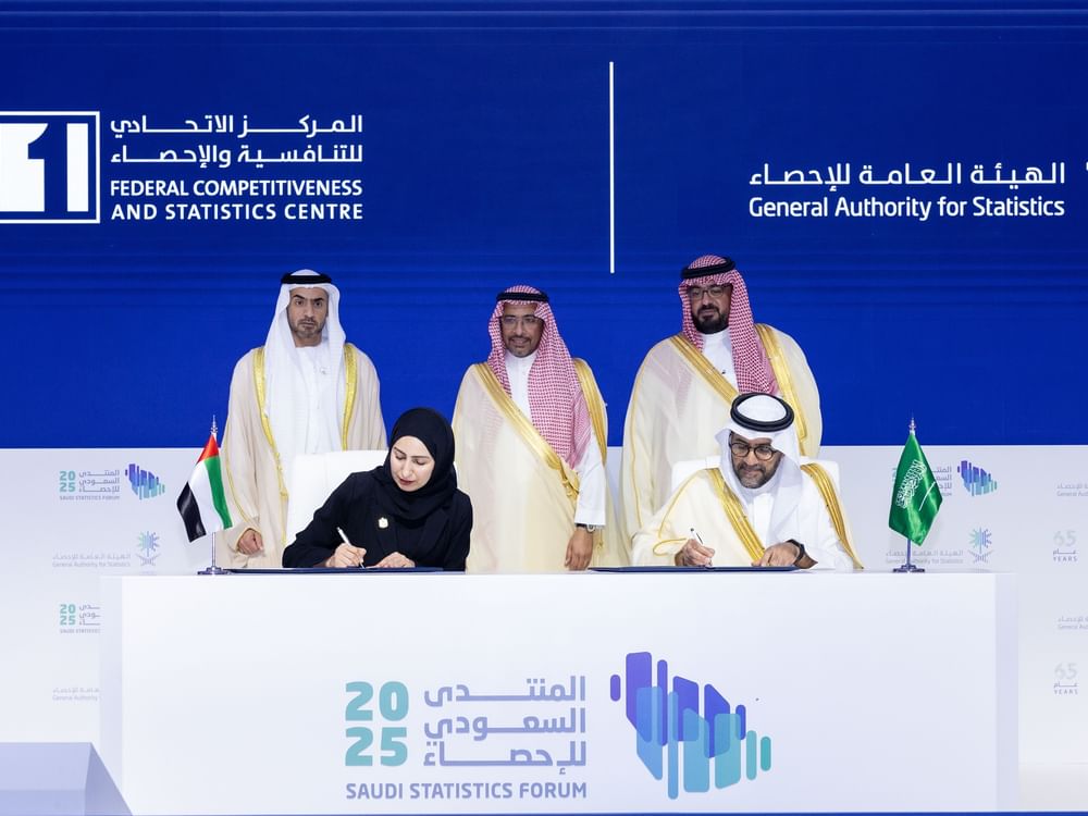 "المركز الاتحادي للتنافسية والإحصاء" يُطلق شراكة استراتيجية مع  هيئة الإحصاء السعودية