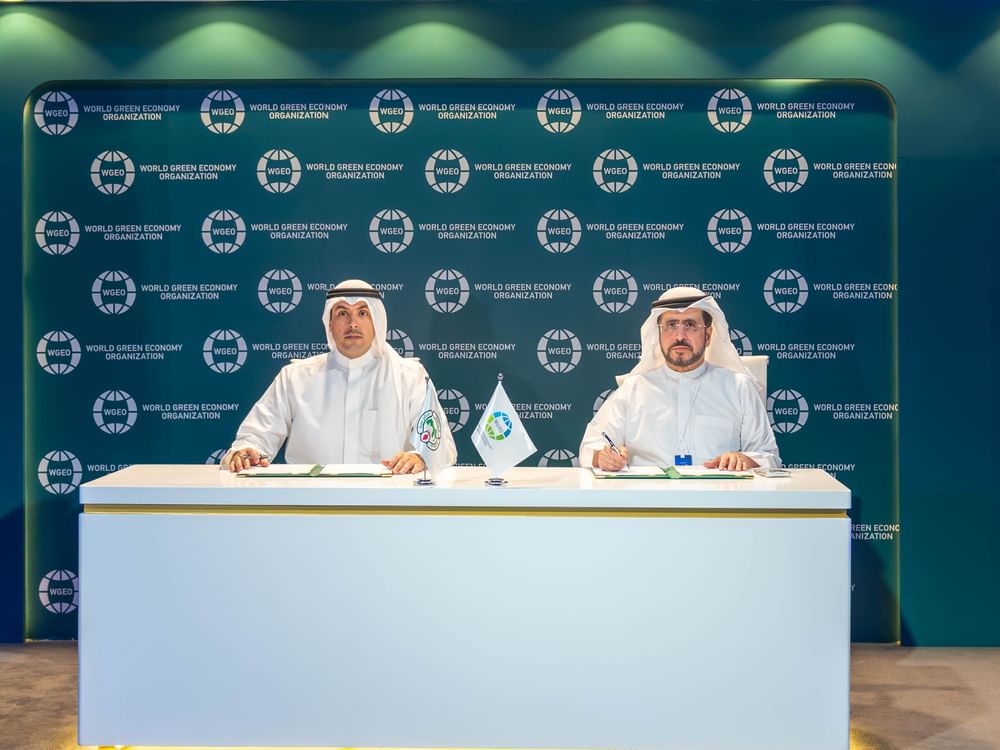 منظمة الاقتصاد الأخضر توقع مذكرتي تفاهم مع أكاديمية قرقاش ومنظمة المدن العربية