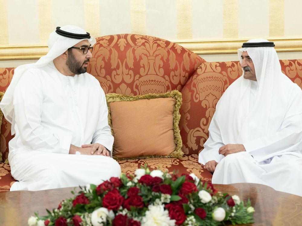 حمد الشرقي يواصل استقبال المهنئين بشهر رمضان بحضور ولي عهد الفجيرة