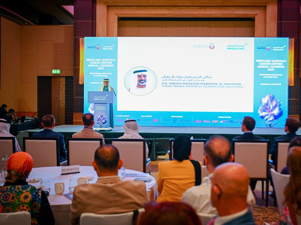Nahyan bin Mubarak opens Mediclinic Hospitals Cancer Centres Annual Congress in Abu Dhabi