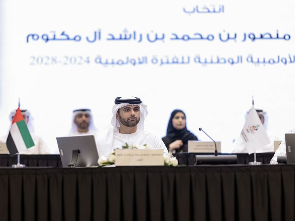 Mansoor bin Mohammed elected President of UAE National Olympic Committee