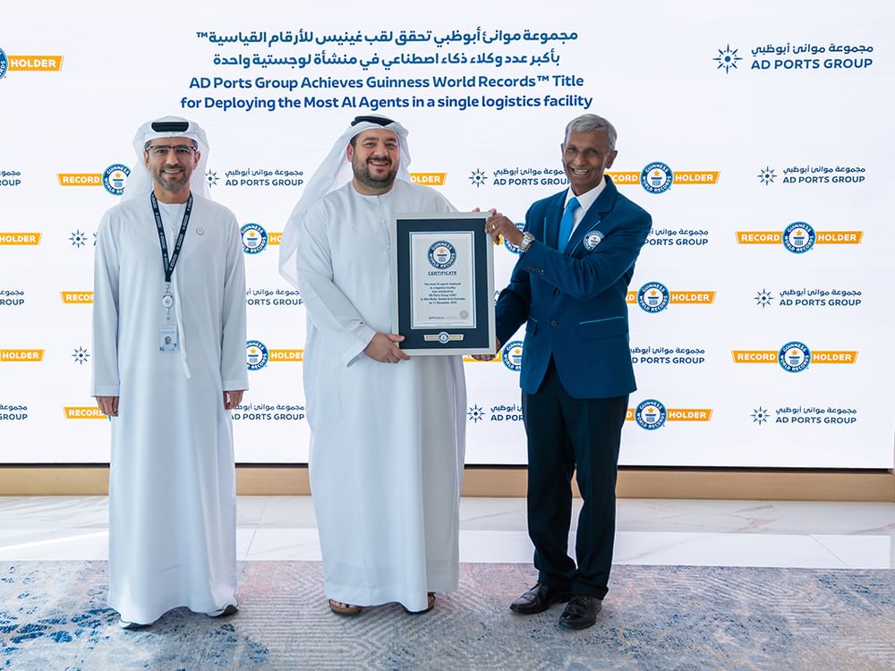 AD Ports Group achieves Guinness World Records Title for deploying most AI agents in single logistics facility