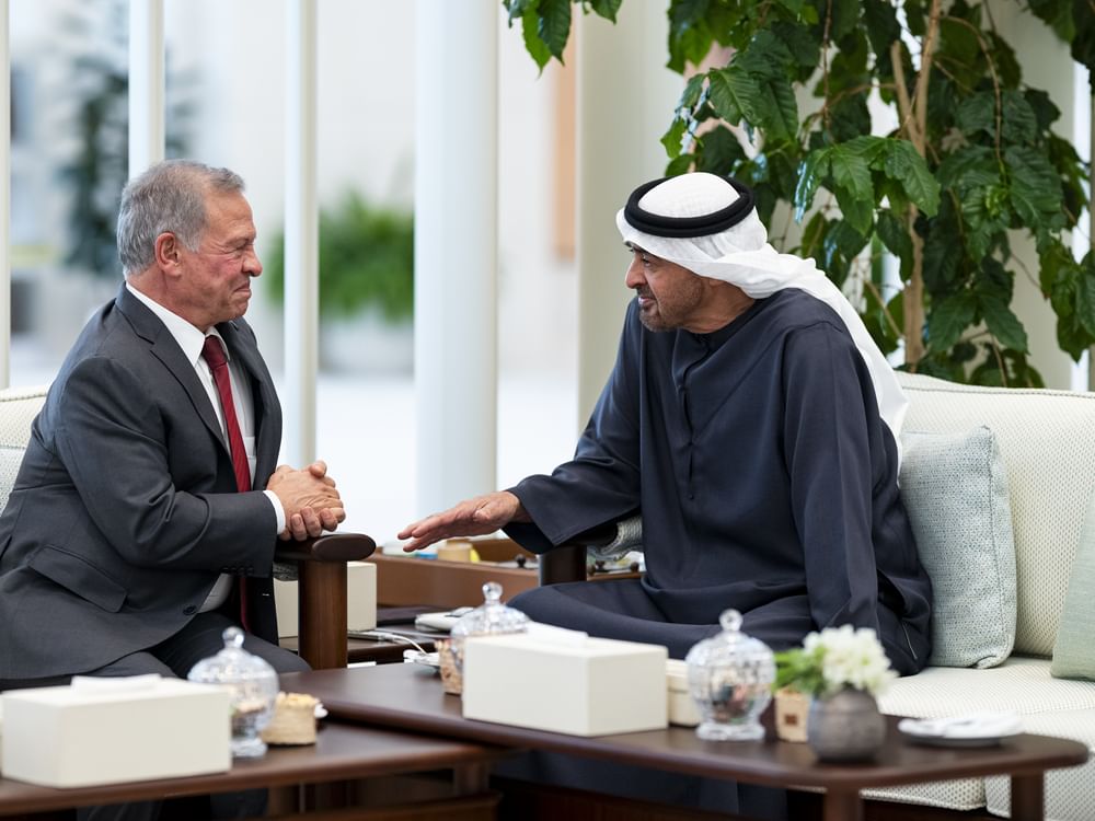 UAE President and King of Jordan discuss bilateral relations and regional developments