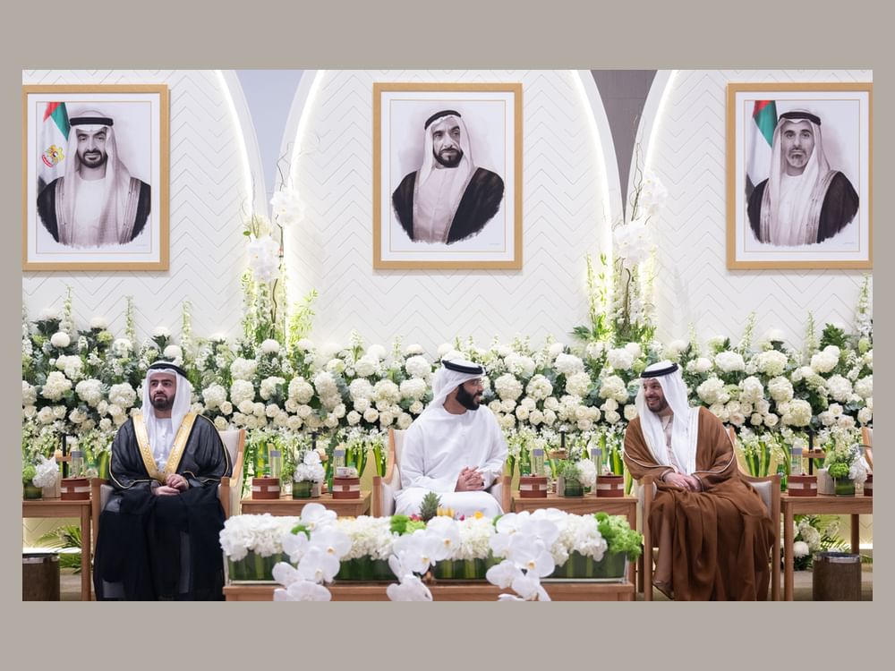 هزاع بن حمدان بن زايد يحضر أفراح البناي والزرعوني والخوري