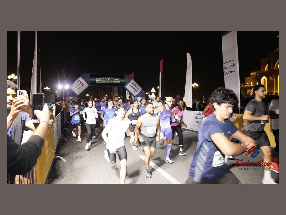 500 متسابق يشاركون في النسخة الرابعة من جري الشارقة الخيري