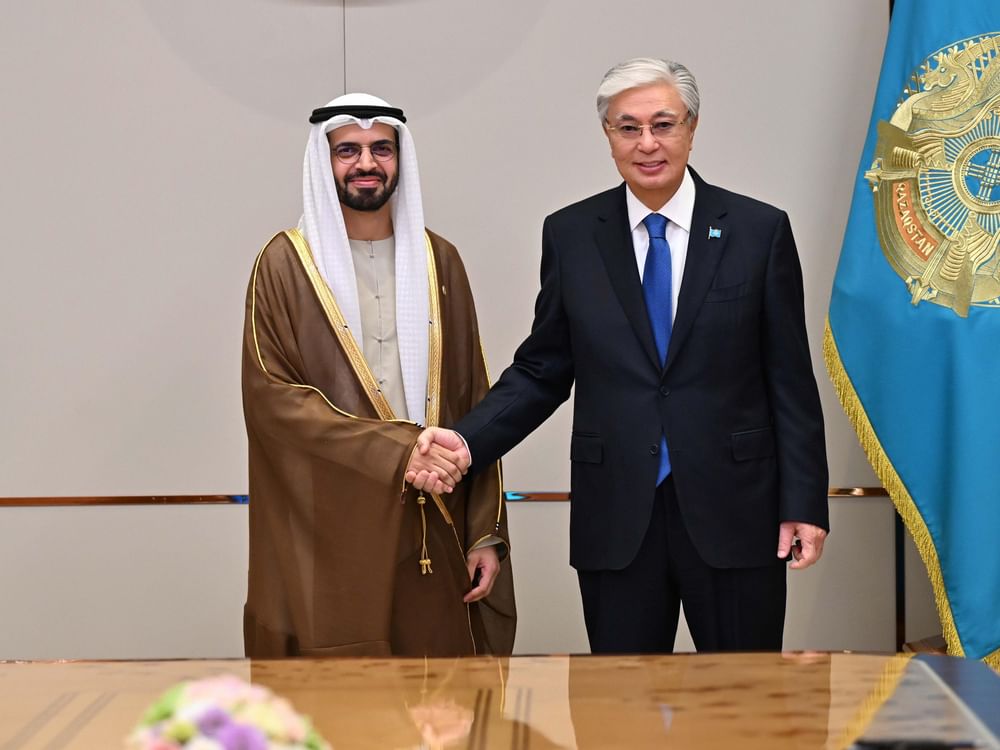President of Kazakhstan receives Chairman of UAE General Authority of Islamic Affairs, Endowments, Zakat