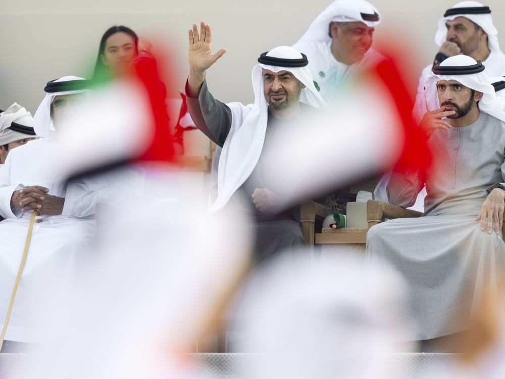 UAE President, Sheikhs attend March of Union to mark 54th Eid Al Etihad