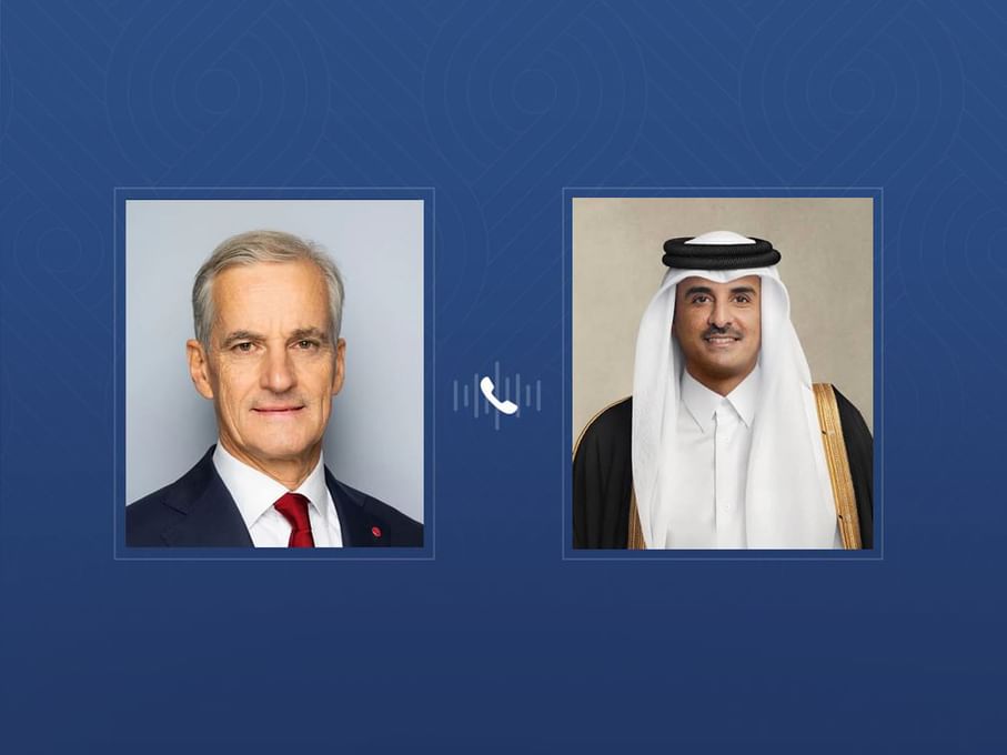 Emir of Qatar, Norwegian PM discuss regional developments