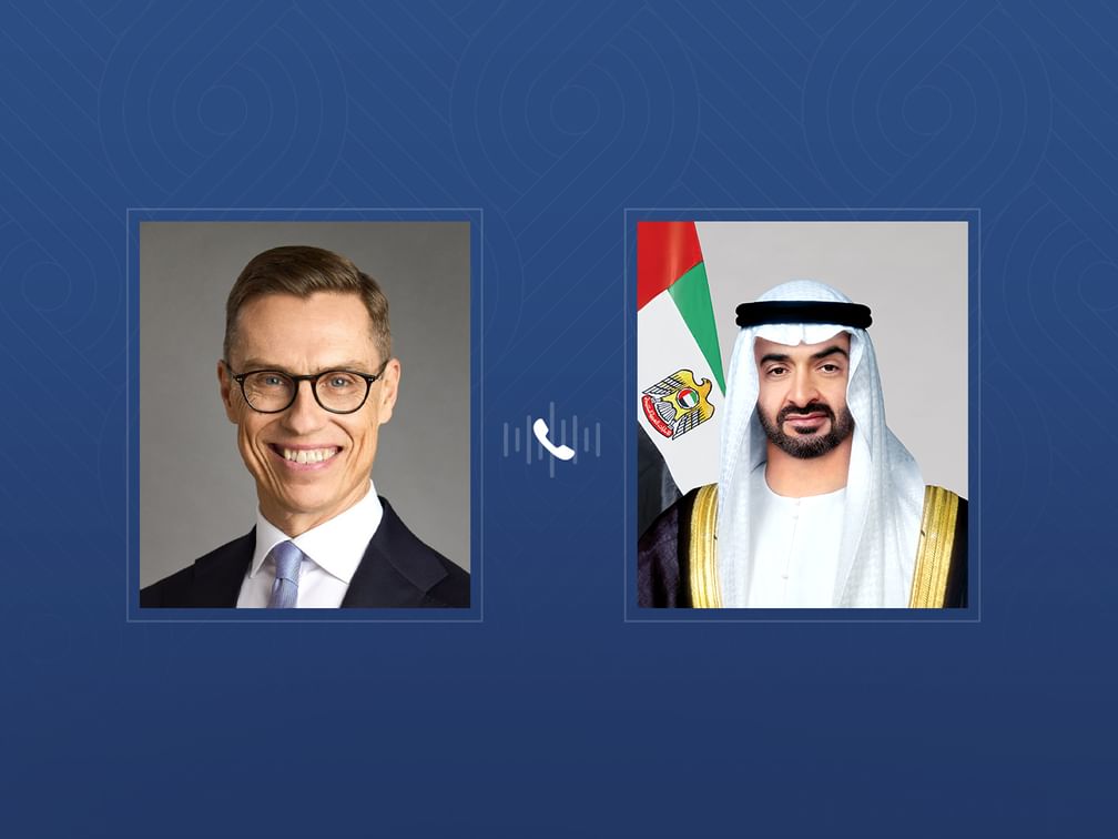 رئيس الدولة يتلقى اتصالاً هاتفياً من رئيس فنلندا