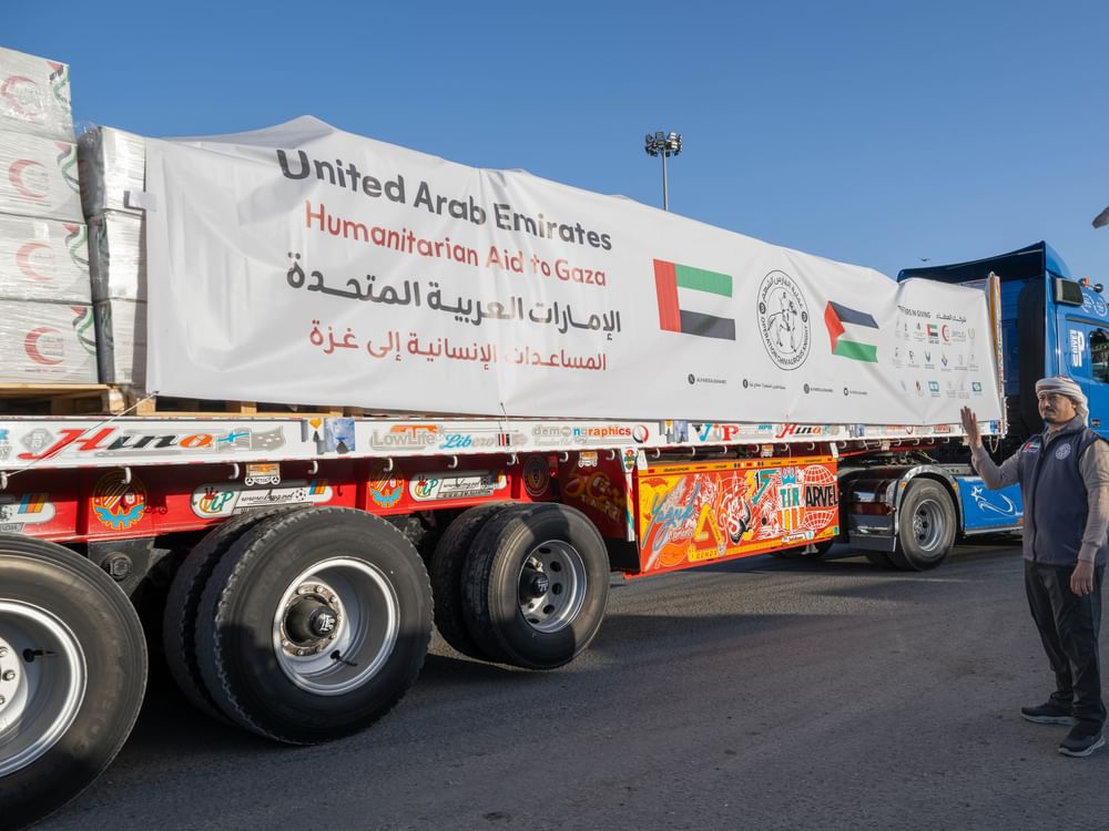Humanitarian, medical aid convoys arrive in Gaza as part of ‘Operation Chivalrous Knight 3’