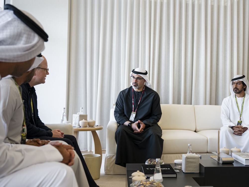 Khaled bin Mohamed bin Zayed attends activations at 17th Formula 1 Etihad Airways Abu Dhabi Grand Prix