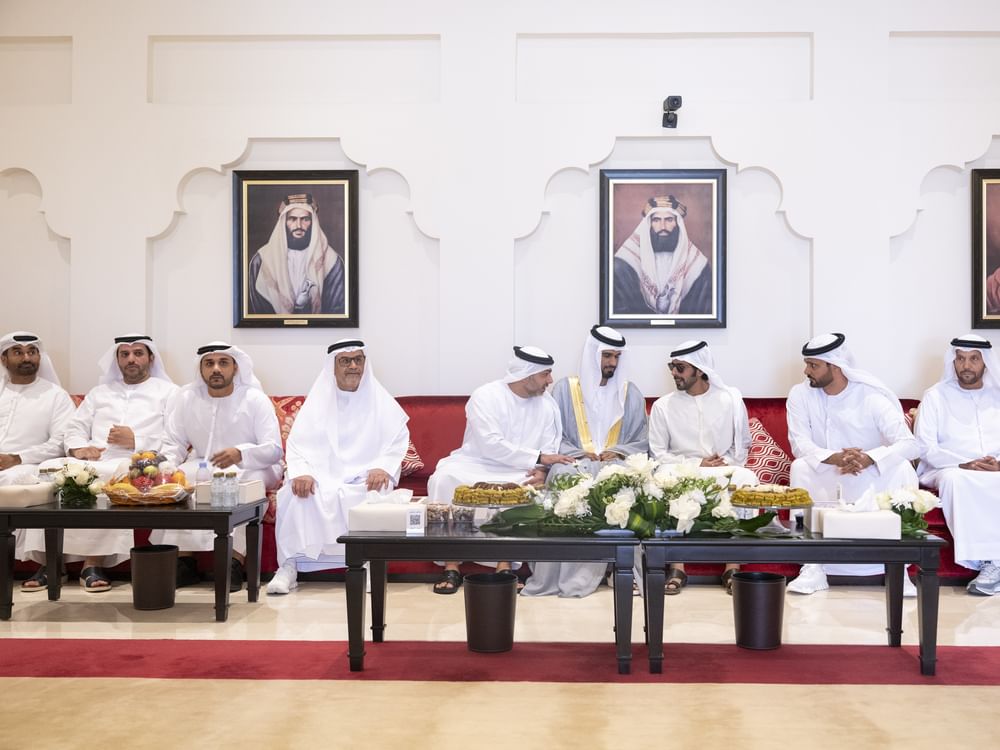 Khalifa bin Tahnoon bin Mohammed attends Khalifa Humaid Al Saadi wedding reception