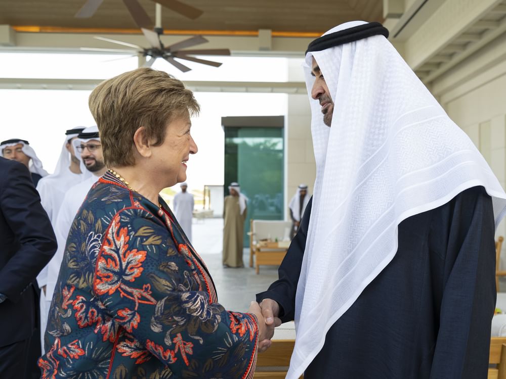  رئيس الدولة يستقبل مديرة صندوق النقد الدولي