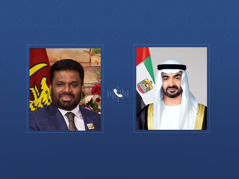 خلال اتصال هاتفي مع رئيس الدولة..الرئيس السيرلانكي يشكر الإمارات للدعم الإغاثي الذي تواصل تقديمه إلى متضرري الفيضانات في بلاده