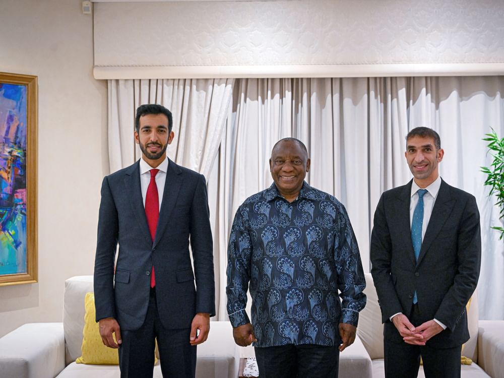 Shakhboot bin Nahyan meets President of South Africa