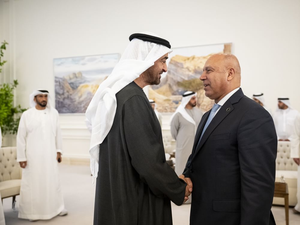 رئيس الدولة يستقبل المشاركين في معرض ومؤتمر"جلوبال ريل 2025"