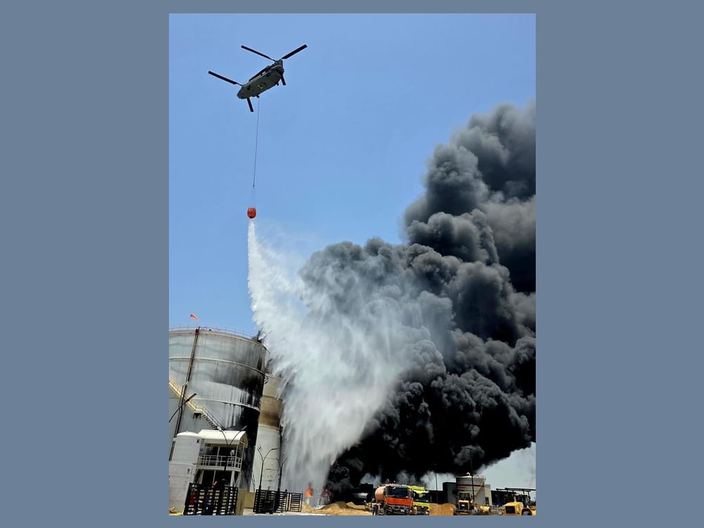 Al Hamriyah Port fire contained with no injuries reported