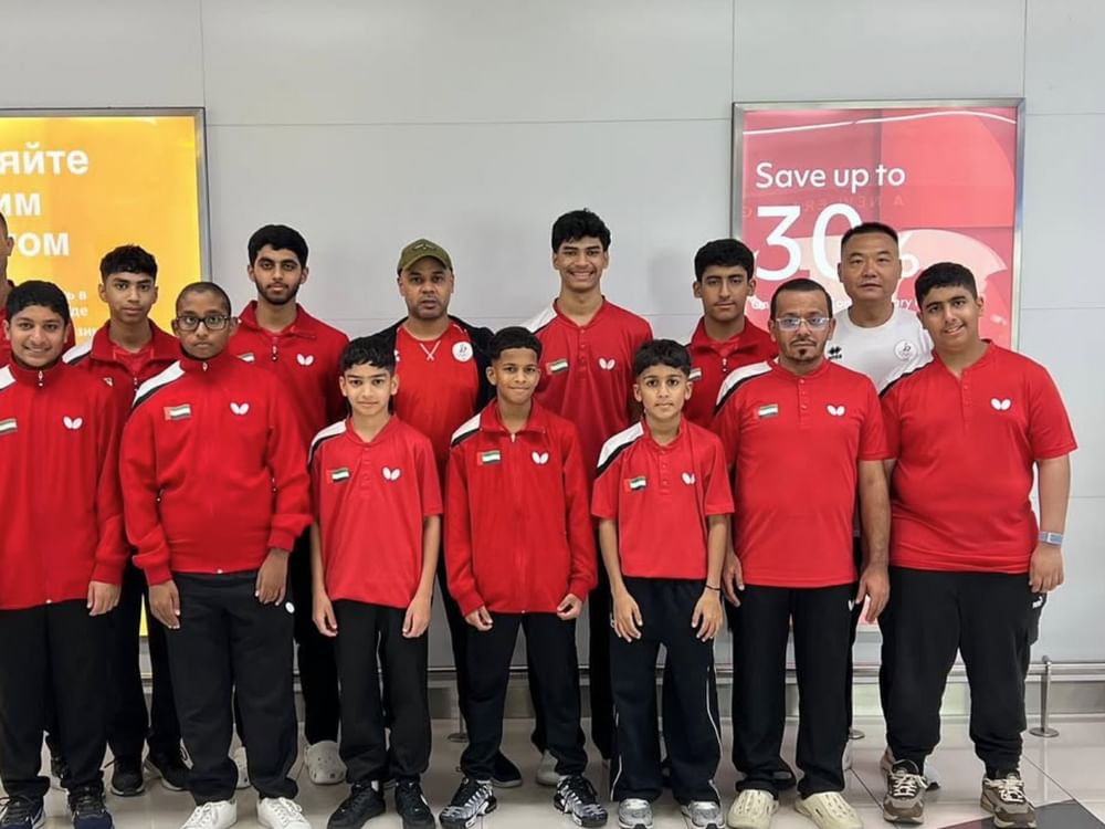 منتخب الإمارات لكرة الطاولة يشارك في البطولة العربية بالمغرب
