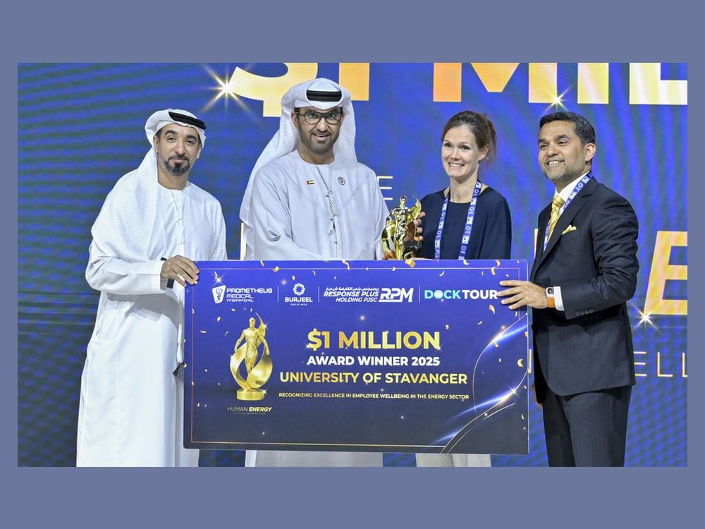 جامعة "ستافنجر النرويجية" تفوز بجائزة الصحة والعافية للطاقة البشرية في أبوظبي