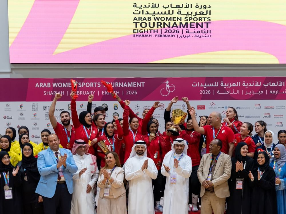 الشارقة الرياضي للمرأة يتوج بذهبية الكرة الطائرة في "عربية السيدات 2026"