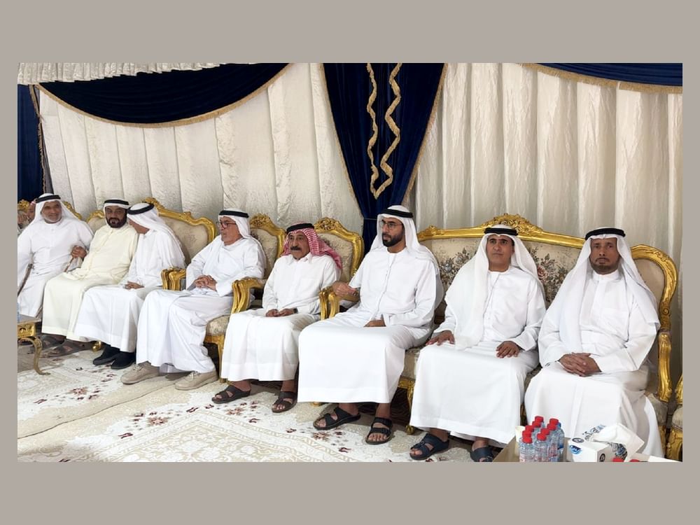 سالم بن سلطان القاسمي يعزي في وفاة الشيخة موزة بنت عبدالله الحبسي 