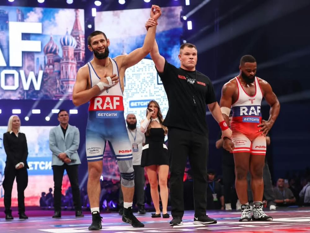 UAE’s Chimaev pins Woodley in 94 seconds at Moscow Wrestling Tournament