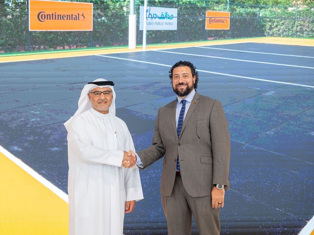Dubai Municipality, Continental to introduce sustainable volleyball court made from old tyres