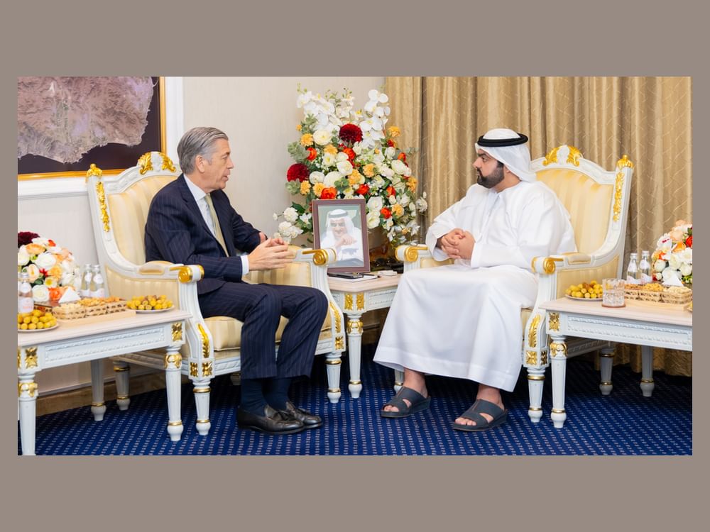 Príncipe Herdeiro de Fujairah recebe o embaixador de Portugal