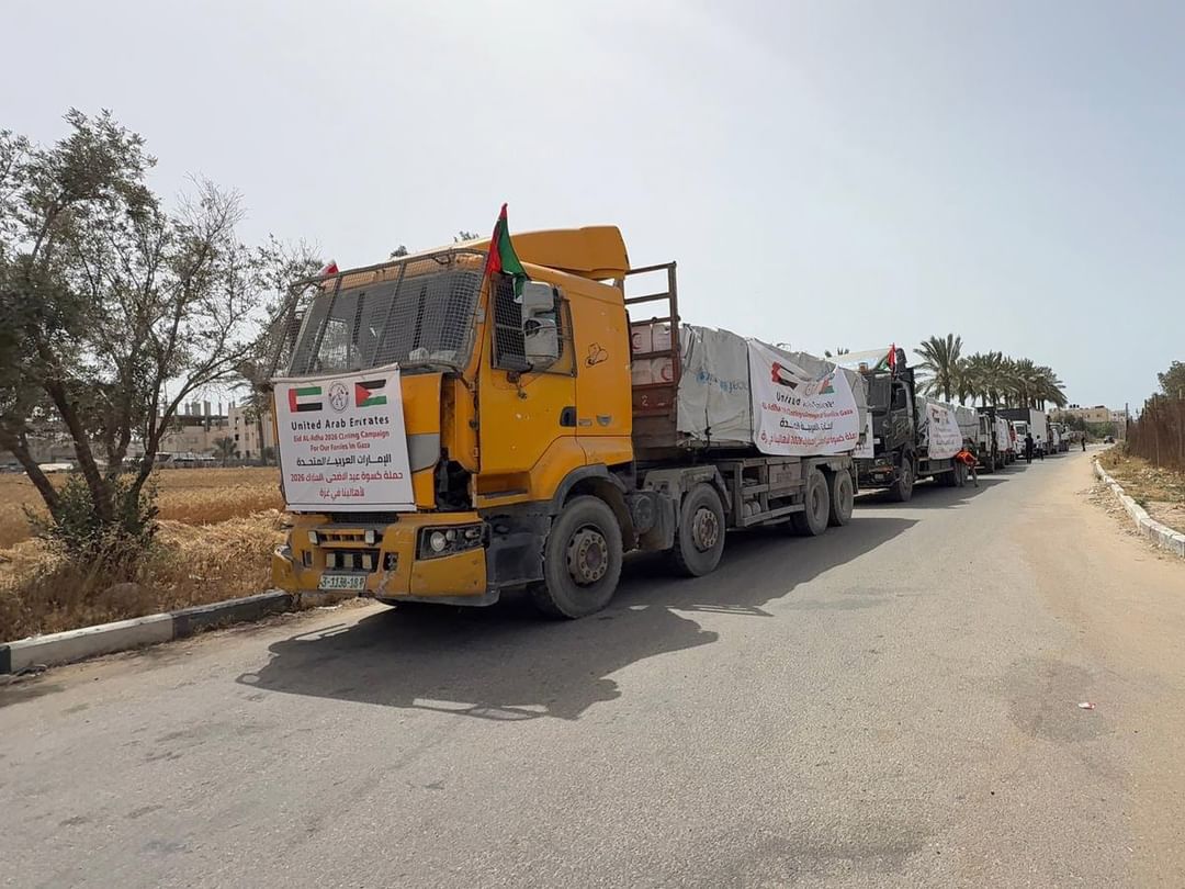 دخول قافلة محمّلة بكسوة العيد لأطفال قطاع غزة ضمن عملية "الفارس الشهم 3"