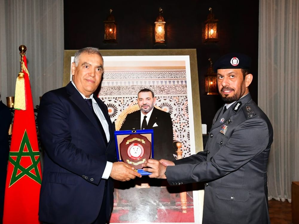شرطة أبوظبي تشارك في احتفالات تأسيس الأمن الوطني المغربي