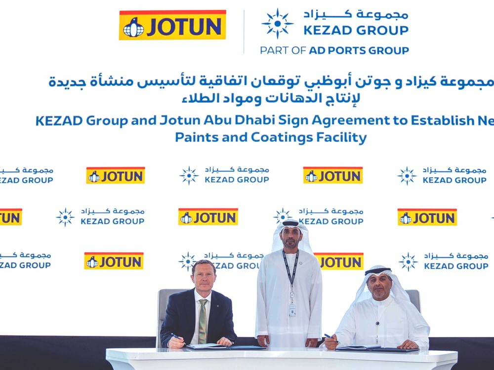KEZAD Group signs 50-year land lease with Jotun Abu Dhabi to set up AED450 million facility