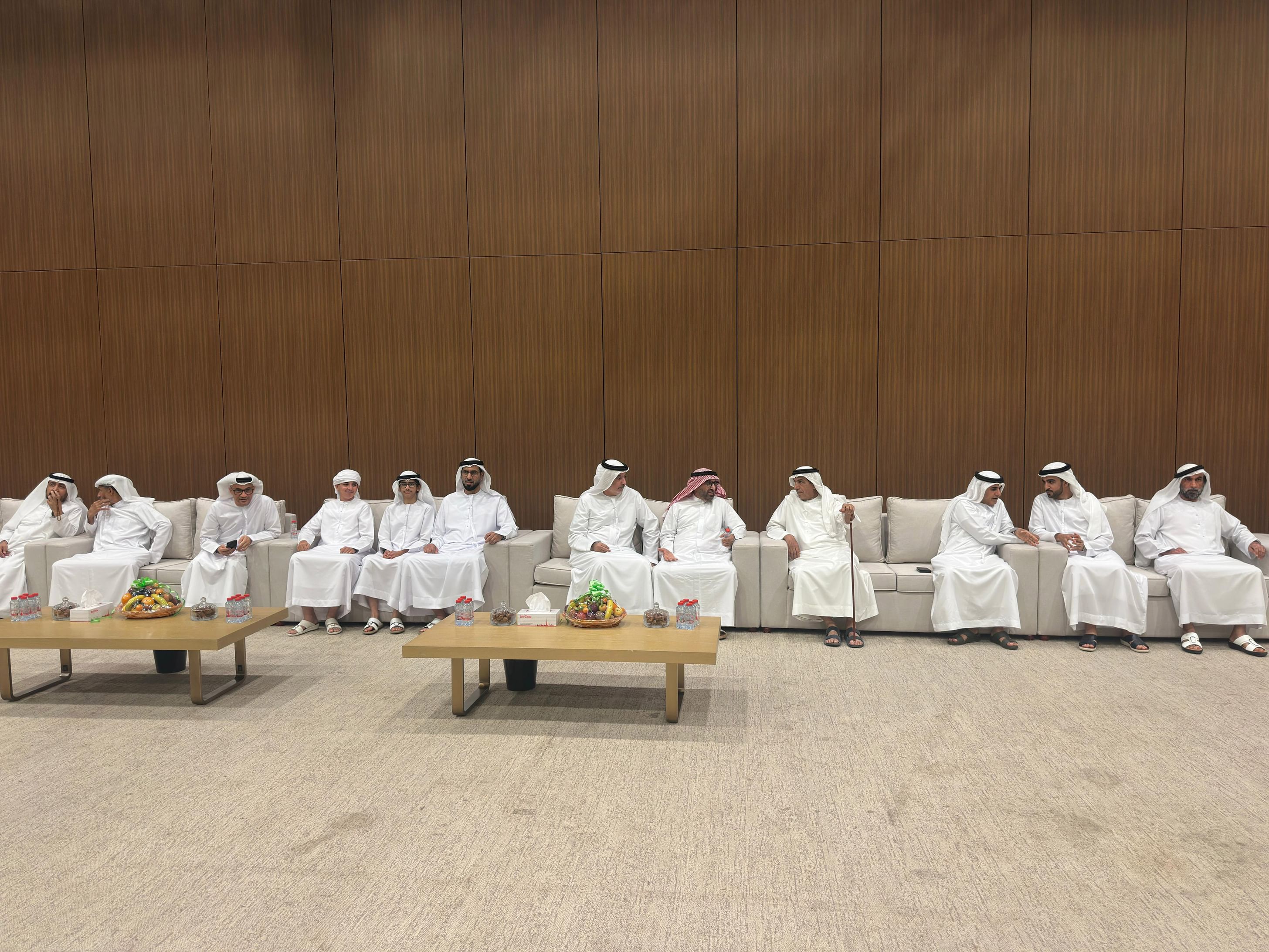 الشيوخ يعزون في وفاة الشيخة بخيته سيف الكتبي برأس الخيمة 