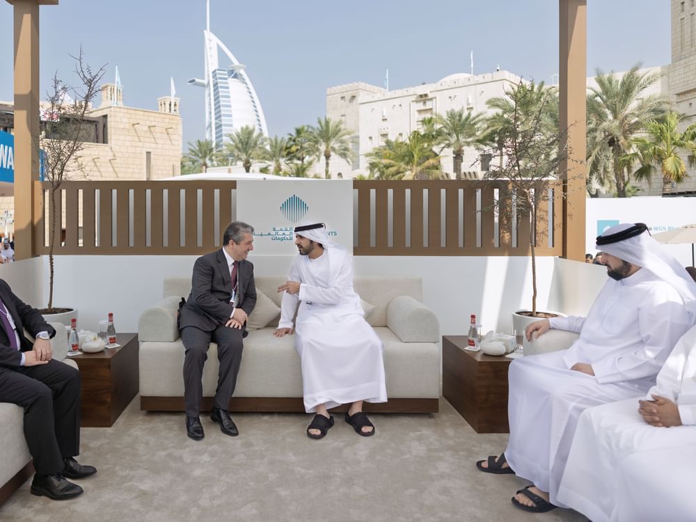 Hamdan bin Mohammed meets with Prime Minister of Kurdistan Region of Iraq during World Governments Summit 2026