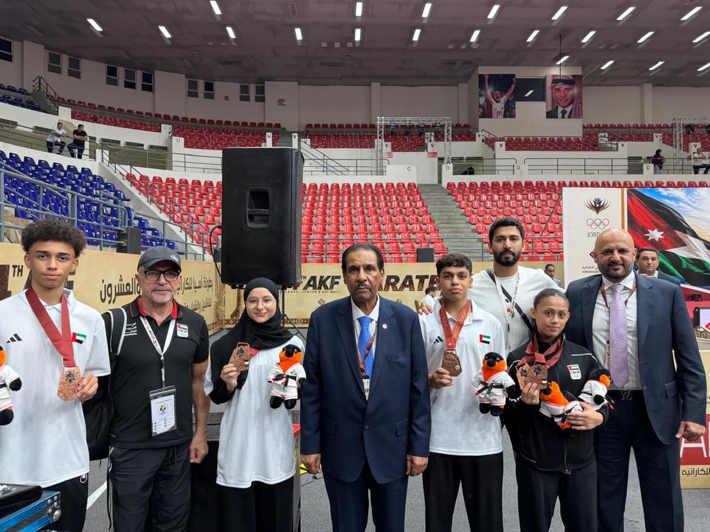 "كاراتيه الإمارات" يحصد 5 برونزيات في آسيوية الشباب والناشئين بعمان