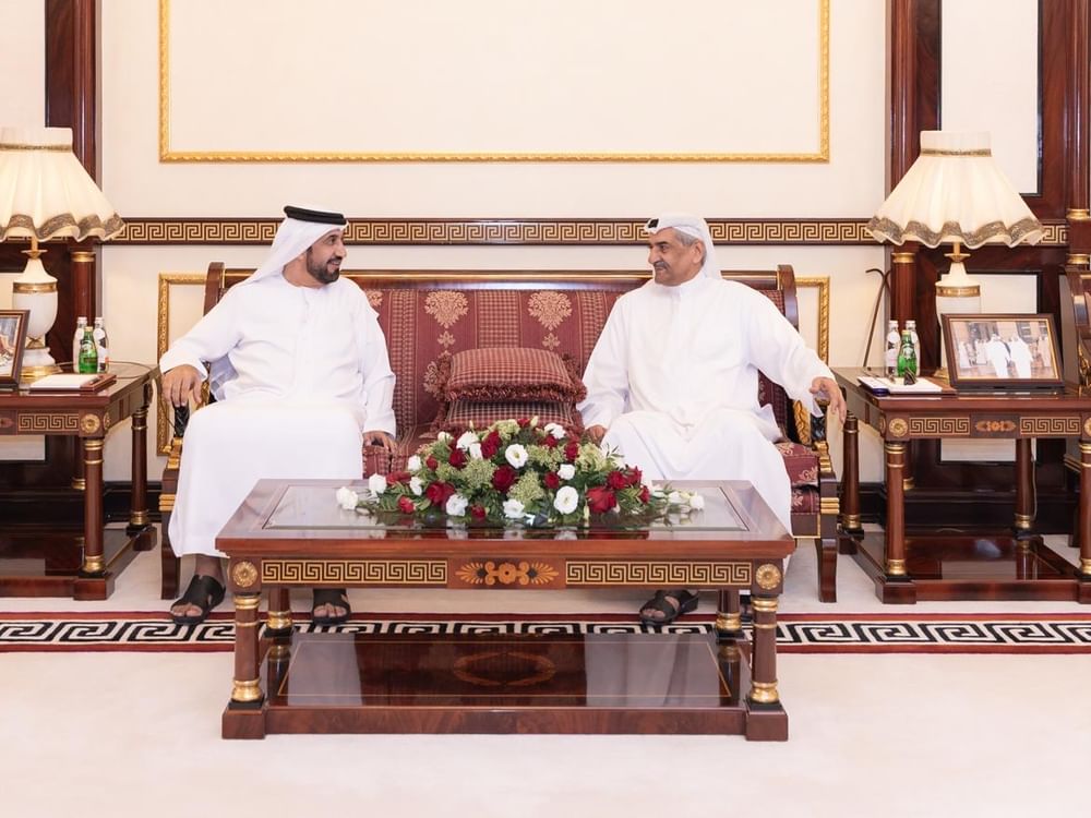 حاكم الفجيرة يستقبل رئيس البرلمان العربي ويؤكد على الجهود التي تدعم العمل المشترك