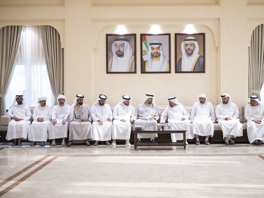 Theyab bin Mohamed bin Zayed offers condolences on passing of martyr Saif Rashid Al Tunaiji’s father